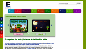 What Ecosystemforkids.com website looked like in 2021 (3 years ago)