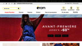 What Eram.fr website looked like in 2021 (3 years ago)