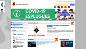 What Esplugues.cat website looked like in 2021 (3 years ago)