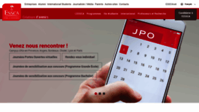 What Essca.fr website looked like in 2021 (4 years ago)