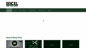 What Exceloffthegrid.com website looked like in 2021 (3 years ago)