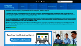 What Ehealthsask.ca website looked like in 2021 (5 years ago)