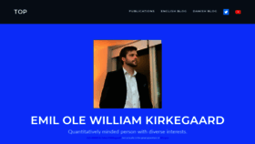 What Emilkirkegaard.dk website looked like in 2021 (3 years ago)