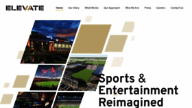 What Elevatesportsventures.com website looked like in 2021 (3 years ago)