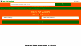What Exampastquestions.com website looked like in 2021 (3 years ago)