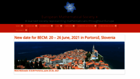 What Euro-math-soc.eu website looked like in 2021 (3 years ago)