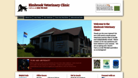 What Elmbrookvet.com website looked like in 2021 (3 years ago)