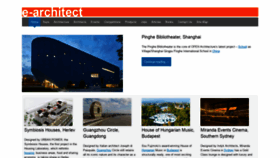 What E-architect.co.uk website looked like in 2021 (3 years ago)