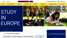 What Europestudycentre.com website looked like in 2021 (3 years ago)