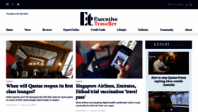 What Executivetraveller.com website looked like in 2021 (3 years ago)