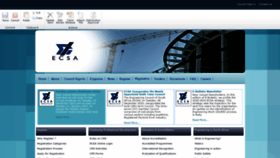 What Ecsa.co.za website looked like in 2021 (3 years ago)