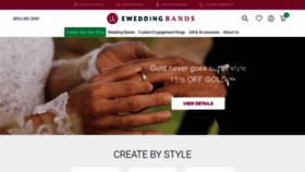What E-weddingbands.com website looked like in 2021 (3 years ago)