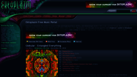 What Ektoplazm.com website looked like in 2021 (3 years ago)