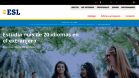 What Esl-idiomas.com website looked like in 2021 (3 years ago)