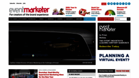What Eventmarketer.com website looked like in 2021 (3 years ago)