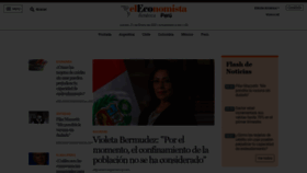 What Eleconomistaamerica.pe website looked like in 2021 (3 years ago)
