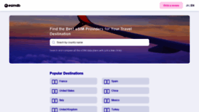 What Esimdb.com website looked like in 2021 (5 years ago)