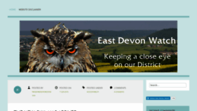 What Eastdevonwatch.org website looked like in 2021 (3 years ago)