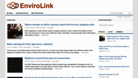 What Envirolink.org website looked like in 2021 (3 years ago)