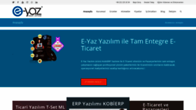 What E-yaz.com.tr website looked like in 2021 (3 years ago)