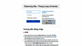 What Elearning.thanglong.edu.vn website looked like in 2021 (3 years ago)