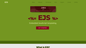 What Ejs.co website looked like in 2021 (3 years ago)