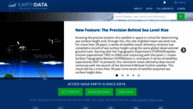 What Earthdata.nasa.gov website looked like in 2021 (3 years ago)