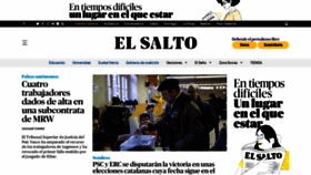 What Elsaltodiario.com website looked like in 2021 (3 years ago)