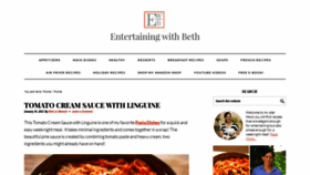 What Entertainingwithbeth.com website looked like in 2021 (3 years ago)