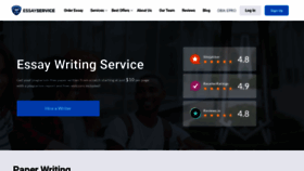 What Essayservice.com website looked like in 2021 (3 years ago)