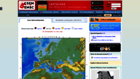 What Emsc.eu website looked like in 2021 (3 years ago)