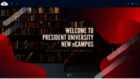 What Ecampus.president.ac.id website looked like in 2021 (3 years ago)