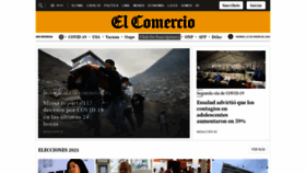 What Elcomercioperu.com.pe website looked like in 2021 (3 years ago)