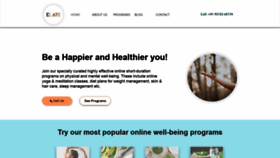 What Elate-wellbeing.com website looked like in 2021 (3 years ago)