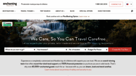 What Enchantingtravels.com website looked like in 2021 (3 years ago)