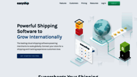 What Easyship.com website looked like in 2021 (5 years ago)