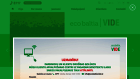 What Ecobaltiavide.lv website looked like in 2021 (3 years ago)