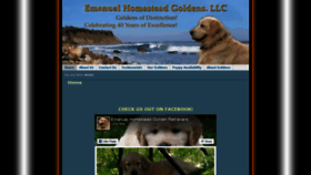 What Emanuelhomesteadgoldens.com website looked like in 2021 (3 years ago)