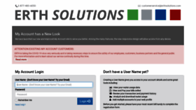 What Erthsolutions.com website looked like in 2021 (3 years ago)