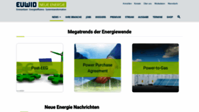 What Euwid-energie.de website looked like in 2021 (3 years ago)