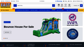 What East-inflatables.com website looked like in 2021 (3 years ago)