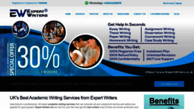What Expertwriters.co.uk website looked like in 2021 (5 years ago)