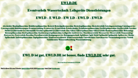 What Ewld.de website looked like in 2021 (3 years ago)