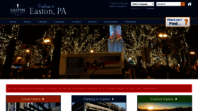 What Easton-pa.com website looked like in 2021 (3 years ago)
