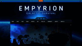 What Empyriongame.com website looked like in 2021 (3 years ago)