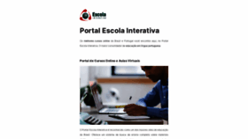 What Escolainterativa.com.br website looked like in 2021 (3 years ago)
