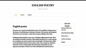 What Engpoetry.com website looked like in 2021 (3 years ago)