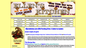 What Ellenskitchen.com website looked like in 2021 (3 years ago)