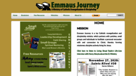 What Emmausjourney.org website looked like in 2021 (3 years ago)