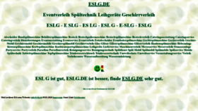 What Eslg.de website looked like in 2021 (4 years ago)
